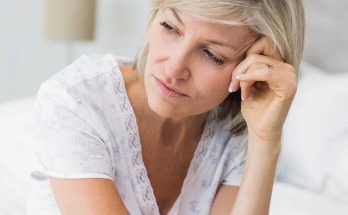 How come the breast sag as a person grows old ?